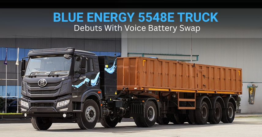 Blue Energy 5548e Truck Debuts With Voice Battery Swap