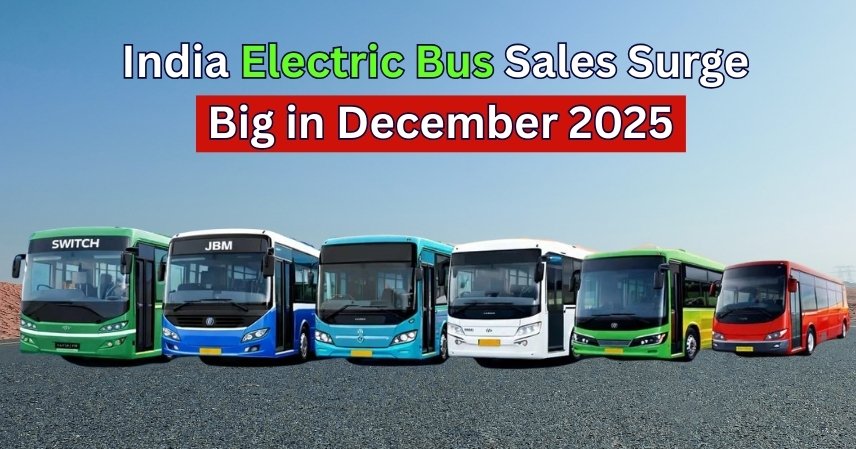India Electric Bus Sales Surge Big in December 2025