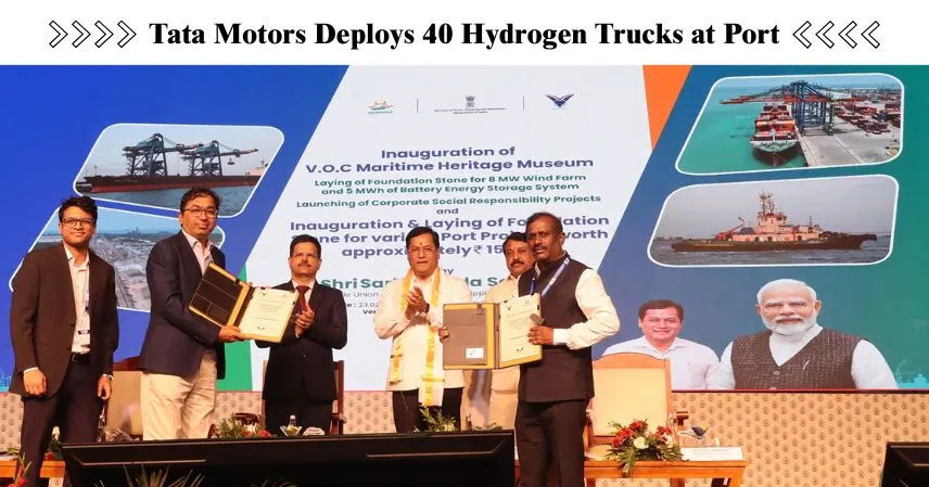 Tata Motors Deploys 40 Hydrogen Trucks at Port