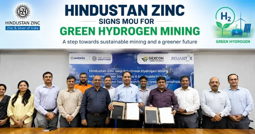 Hindustan Zinc Signs MoU for Green Hydrogen Mining